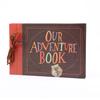40 Sheets Our Adventure Book DIY Scrapbook Vintage Photo Album 29x19cm/11.4x7.5in for Family Anniversary Wedding Travelling Baby Growth