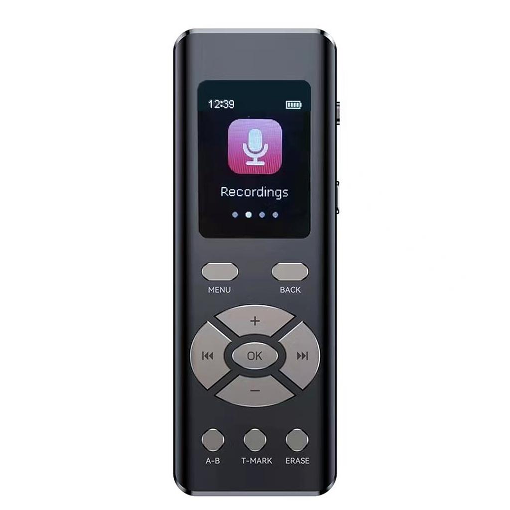 Интеллектуальный диктофон с шумоподавлением и микрофоном. Высококачественное циклическое воспроизведение MP3 AB.