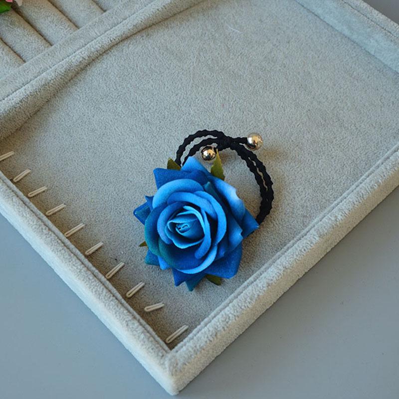 Винтажная красная роза заколка для волос сбоку для танцевальных выступлений