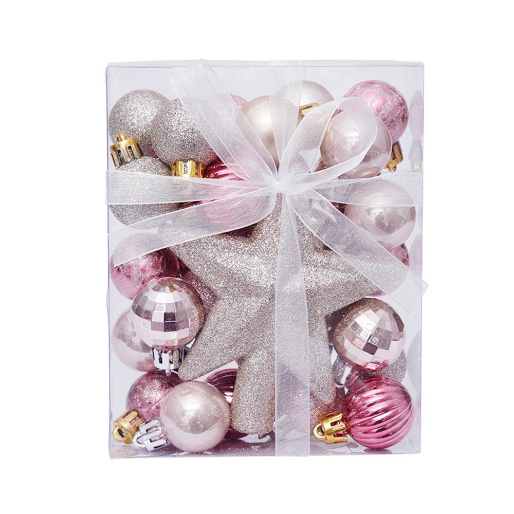 30pcs Christmas Balls Set Xmas Tree Ornaments Baubles Birthday Party Wedding Event Decor Supplies