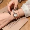 Новые Niche стальной браслет маленькие круглые часы простые темпераментные жемчужные модные женские часы