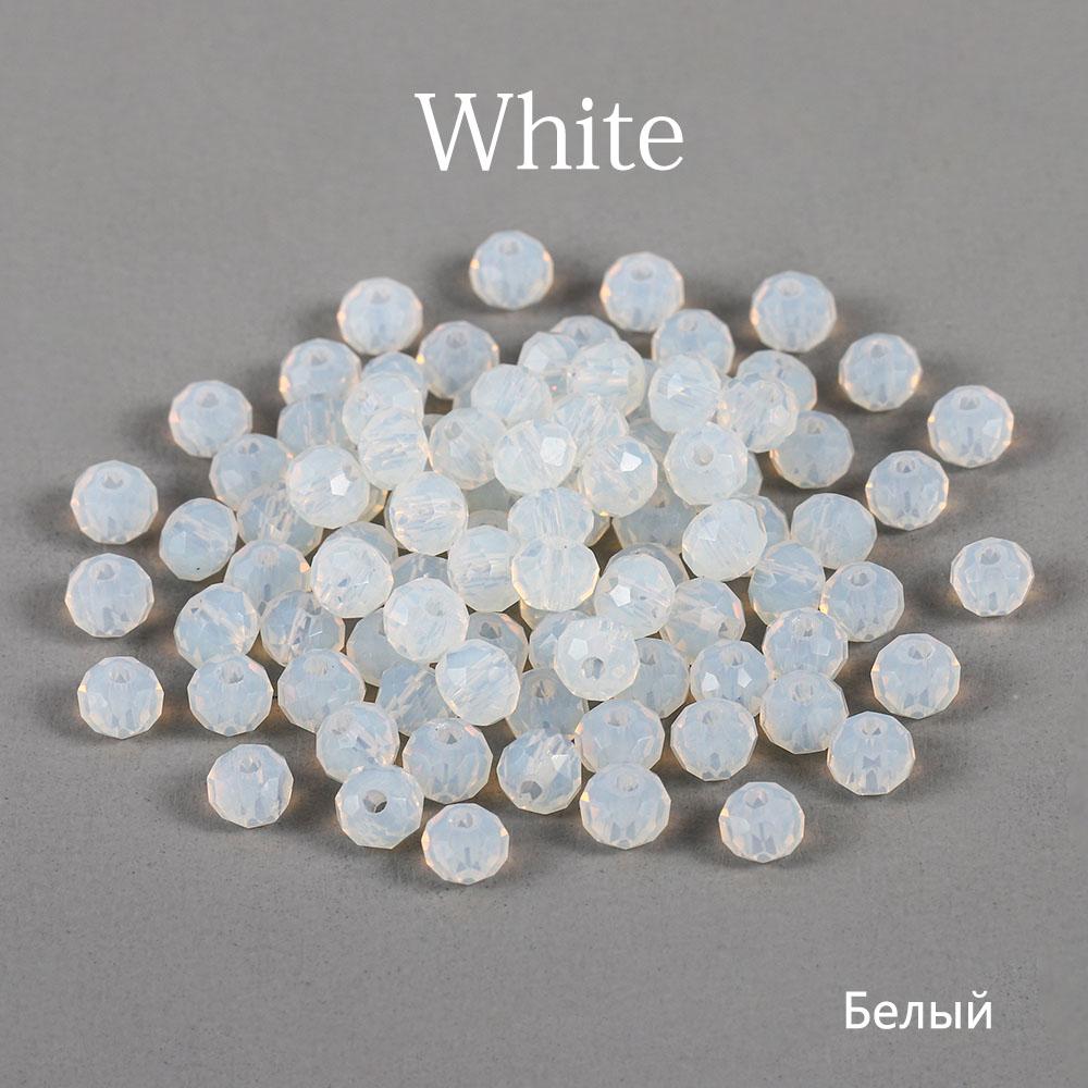 70-300 шт. 3/4/6/8 мм полупрозрачные чешские хрустальные стеклянные бусины граненые красочные бусины-разделители для DIY браслетов принадлежности для изготовления ювелирных изделий