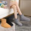 Женские зимние сапоги Модная зима Плюс бархатные теплые короткие ботинки Уличная повседневная теплая обувь