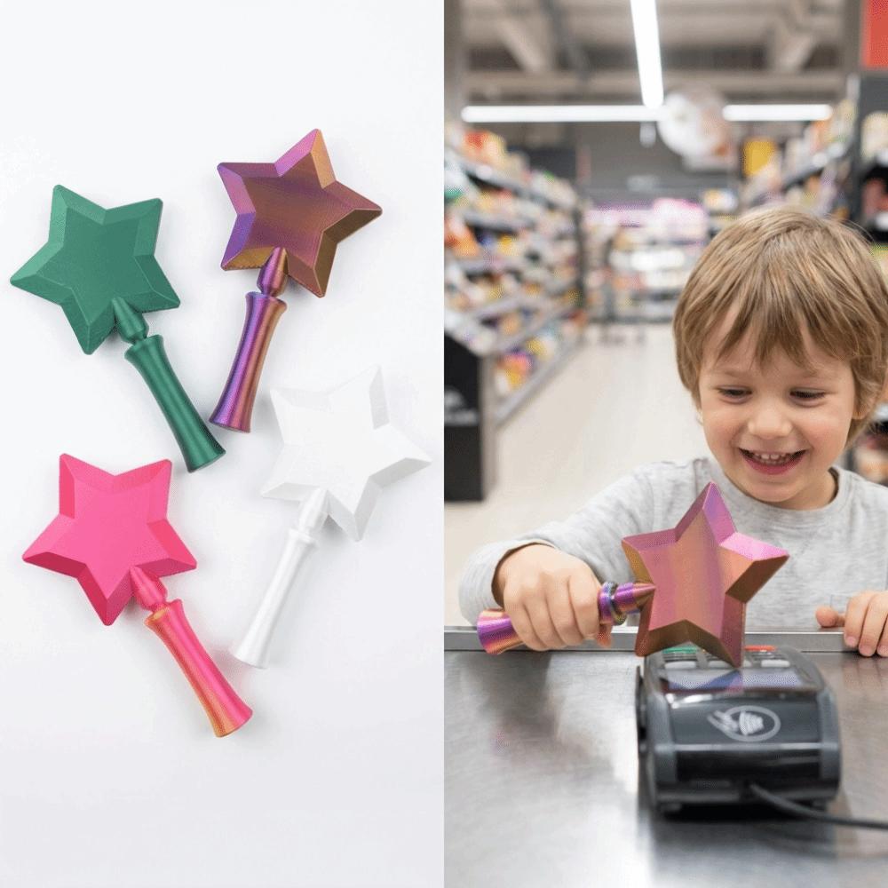 Creative Contactless Payment Sleeve Portable Star Magic Wand Holder  Gift for Girls