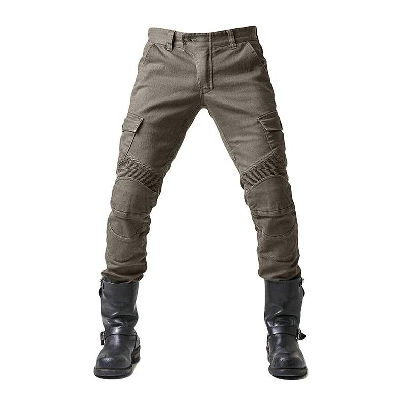 Men's Breathable Motorcycle Skinny Jeans: Wear-Resistant Protective Pants