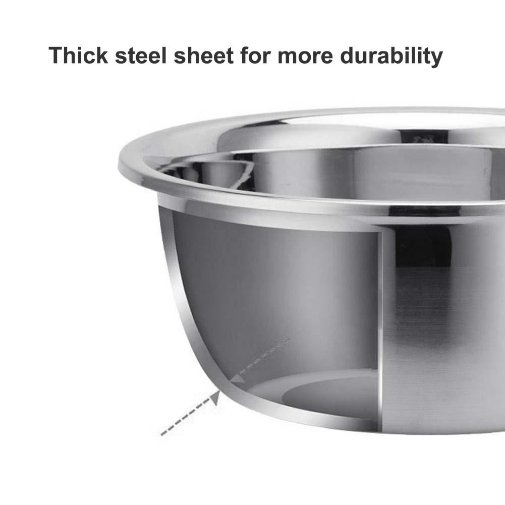 Kitchenware Stainless Rice Noodles Thickened Soup Bowl Vegetables Basin Kitchenware