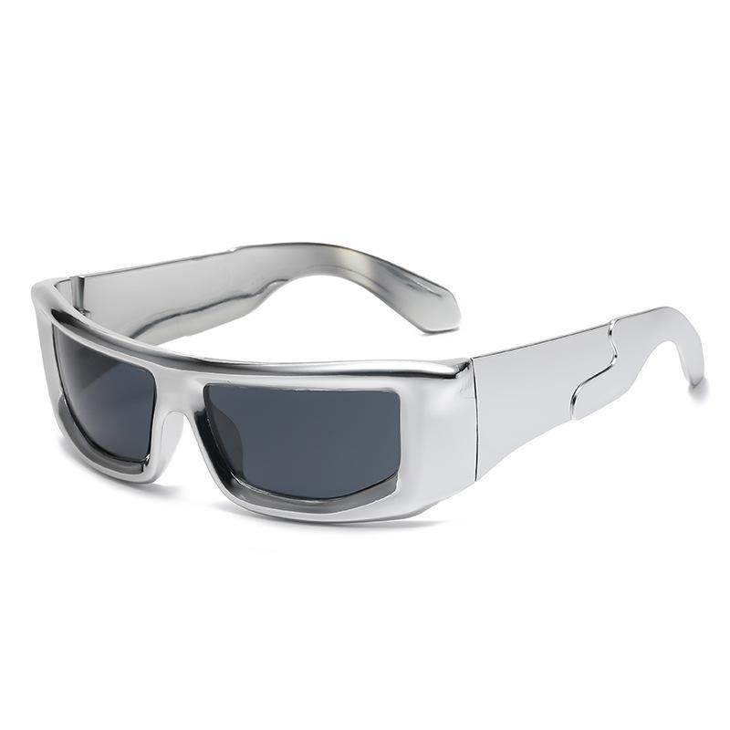 Новые Персонализированные Киберпанк Солнцезащитные очки Модные Женские Уличные Велосипедные Очки Мужские Летние Очки с Защитой от УФ-лучей