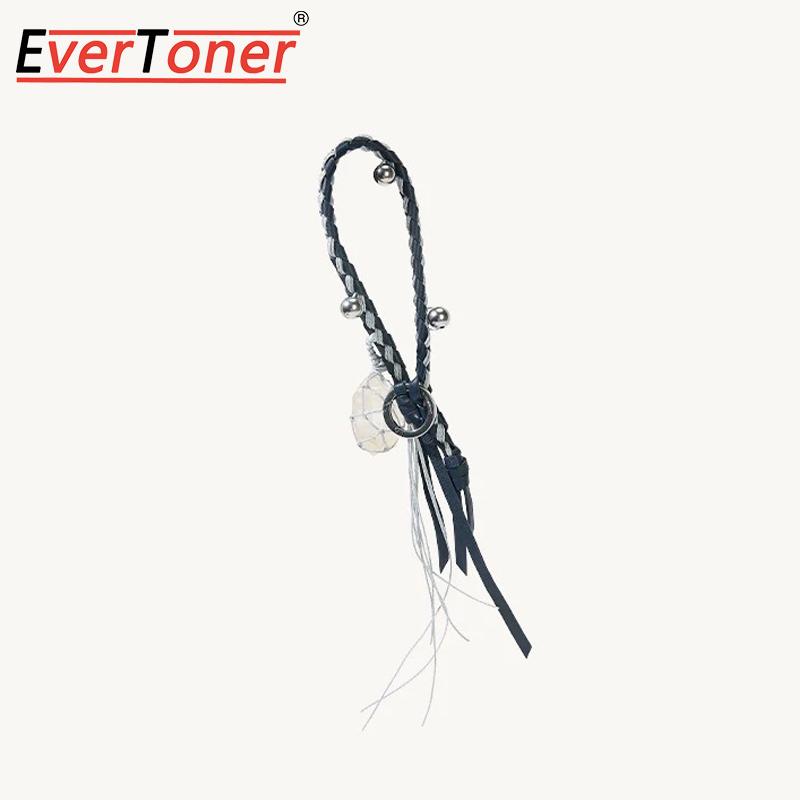 Плетеная веревочная брелок-брелок EverToner для женщин Кожаный Songmont гора с кристаллами камня Мацую Кошелек Ключи Рюкзак Подвеска