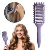 Щетка для волос с мягкой щетиной, массажная для кожи головы, женская вентилируемая расческа для вьющихся волос, расческа для укладки волос, парикмахерский инструмент для девочек