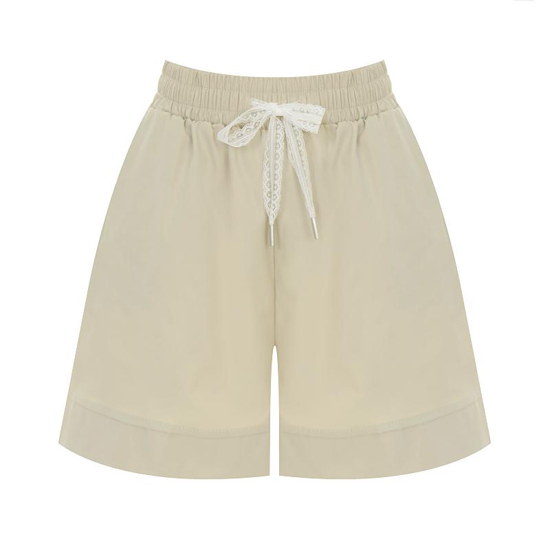 SELLY'S Lace String Slit Shorts_I6A-Cpt016