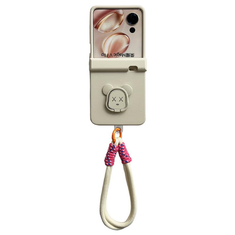 Antique white bear bracket portable rope is suitable for Honor MagicVFlip mobile phone case ultra-thin new magic folding screen vflip limited edition