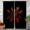 Halloween Decoration N-Narutoes Elegant Room Curtains for Living Room Home Interior Curtains 2 Pieces Partition Shades Curtain