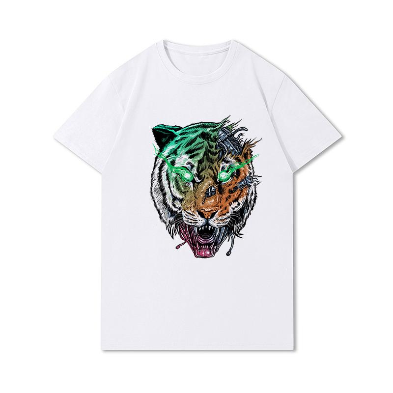 Anime Men T Shirts Retro Funny Meme Trend Y2k Graphic T-shirt Soft Unisex 100% Cotton Tee Male Tops