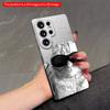 2DFlat Samsung phone case Sunglasses Cat Black & White Phone Case Applicable to Galaxy S22 S23 S24 S25ULTRA S26 A12 A13 A14 A15 A16