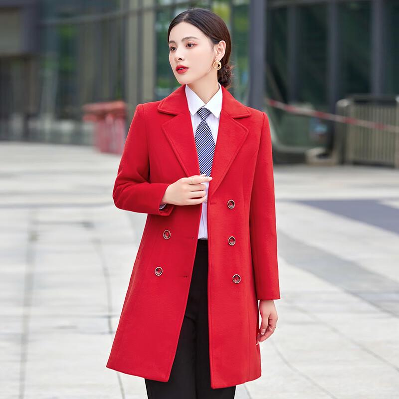 Women's Professional Wool Blend Uniform Coat