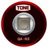 TONE Quick Adapter L-QA-03R, 9.5mm (3/8") Drive, Red