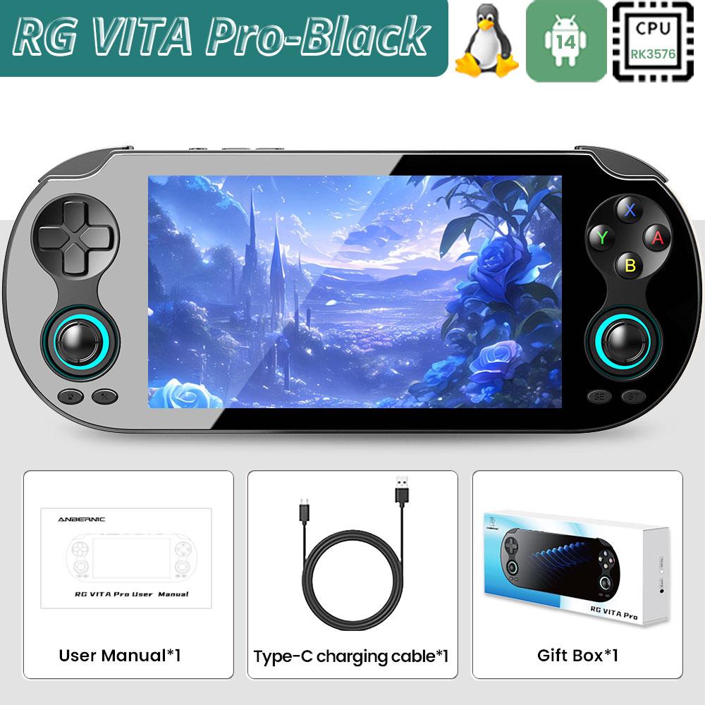 Портативная игровая консоль Anbernic RG VITA/RG VITA Pro Android Ретро-игровой плеер 5000 мАч Поддерживает RixelHK Wifi Онлайн-мультиплеерix
