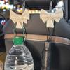 Крючки для автомобиля с бантом, симпатичный крючок для спинки сиденья автомобиля, вешалка с прочным бантом
