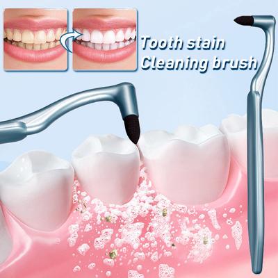 Маленькая L-образная головка зубной щетки для промежутков между зубами, инструменты для чистки, глубокая чистка, портативная гигиеническая щетка для ухода за полостью рта