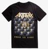 Anthrax AMONG THE KINGS Хлопковая футболка 100% Мужские футболки Топ Хэви-метал группы НОВАЯ Лицензионная и Официальная