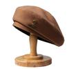 Women's French Woolen Beret Women's Autumn and Winter New Style Showing Face Small Black Fashionable and Fashionable Beret Hat Trendy
