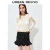 UR Women's Slim Fit Ruffle Trim Knit Sweater UYL950128
