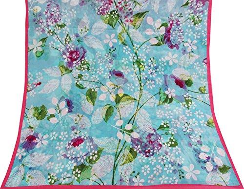 Phagun Длинный шарф с цветочным принтом, саронг, женский шарф Dupatta, летние шарфы-палантины, дюймы, хлопок