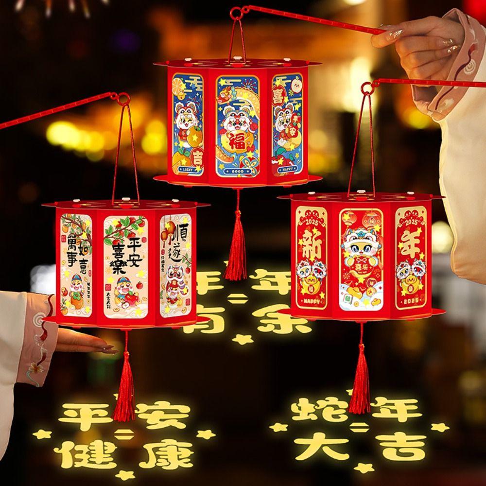 Мультяшный новогодний светящийся фонарь китайский стиль праздничный фонарь домашний новогодний подарок