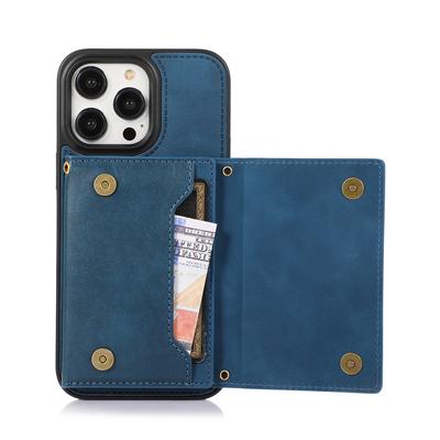 Чехол-подставка для iPhone 16 Pro Max со шнурком, ТПУ, кожаный кошелек, чехол для телефона, блокировка RFID
