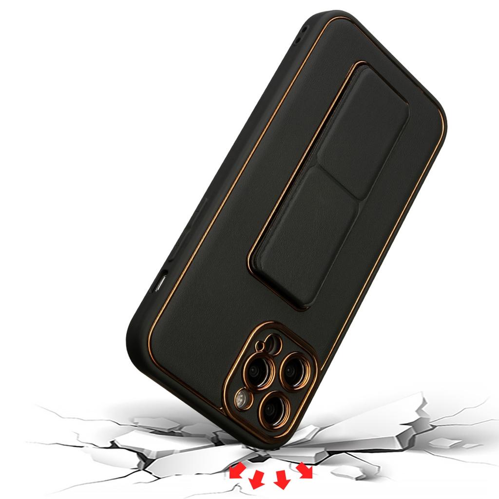 Premium Black Kickstand Case for iPhone 12 Pro - Durable Stand Feature | Hurtel Official Accessory