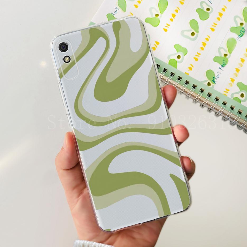 For Xiaomi Redmi 9A Case Stylish Painted Cover Soft Silicone Phone Case For Xiaomi Redmi 9AT 9A Redmi9A Back Cover 6.53'' Bumper