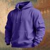 Men's Solid Color Sweatshirt Hoodie Men's Sports Large Size Casual Sweatshirt
