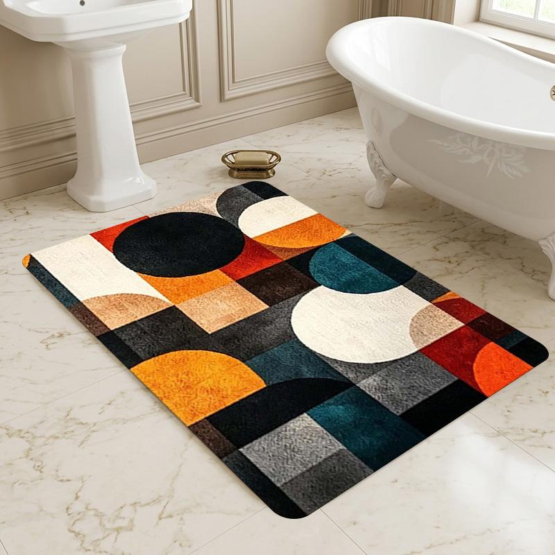 Abstract Shapes Living Room Nonslip Area Rug Soft Carpet For Bedroom Game Playroom Sofa Office Home Decor Doormat Christmas Gift C930926