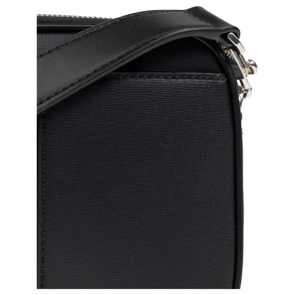 Bally Logo Print Leather Messenger Bag Men bags Black 6310498