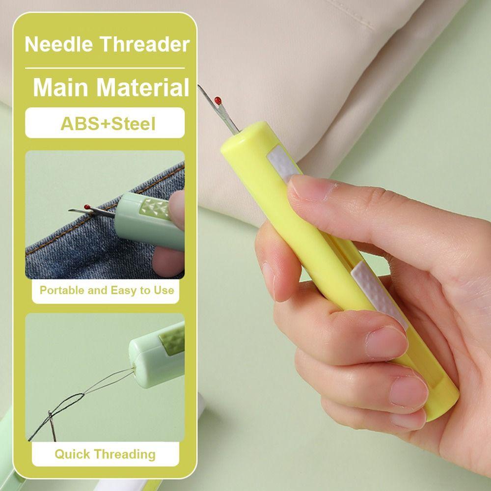 Stretchable Plug-in Needle Threader Embroidery Stitch Picking Thread Remover  for Hand Sewing