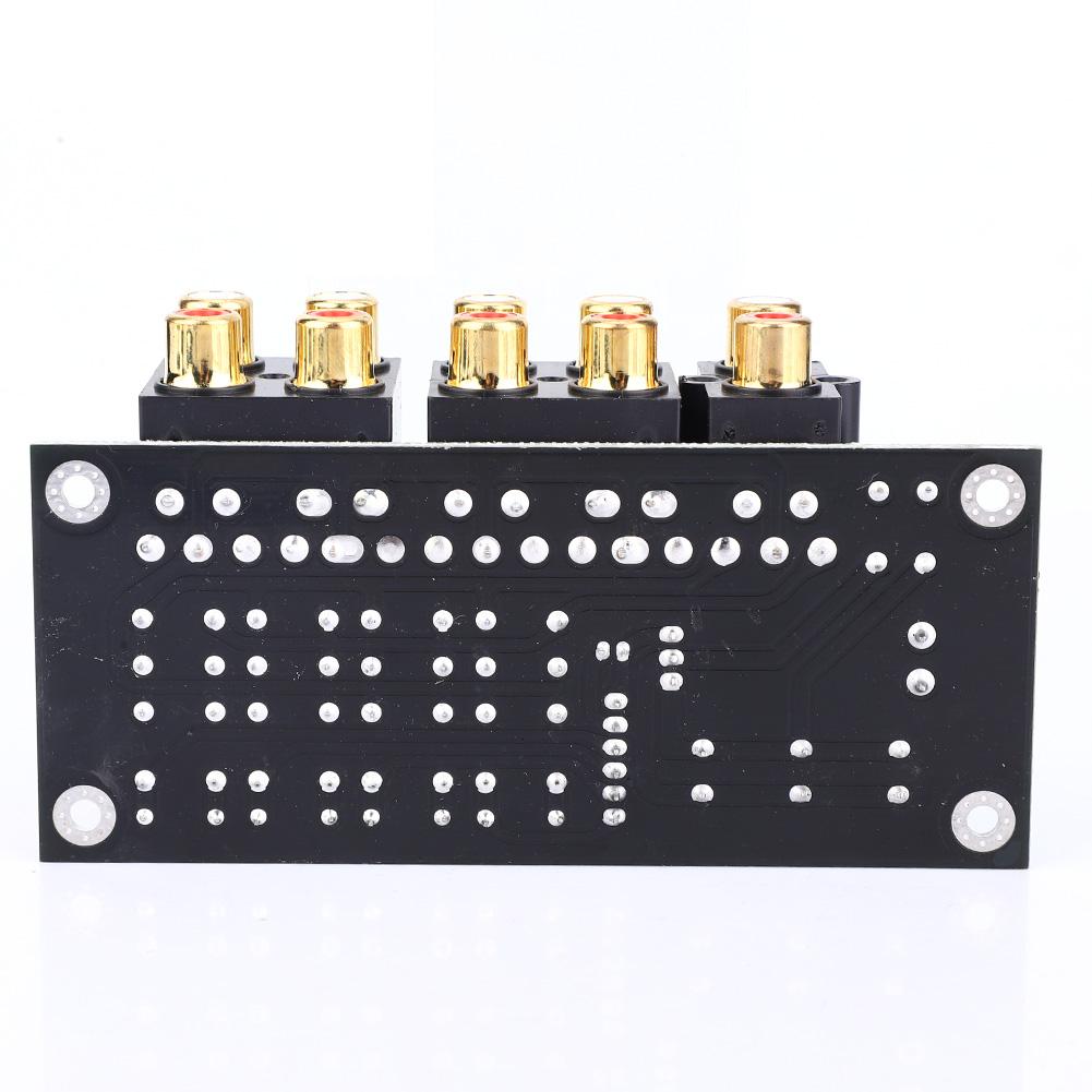 Плата выбора аудиосигнала, 4-канальная плата переключения аудиовходов, селектор входов переменного тока 12~15 В