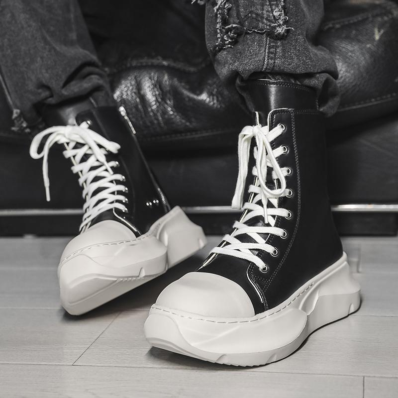 Уличная нескользящая и износостойкая рабочая обувь, модные и повседневные ботильоны на толстой подошве, высококачественные мужские замшевые ботинки для хайкинга