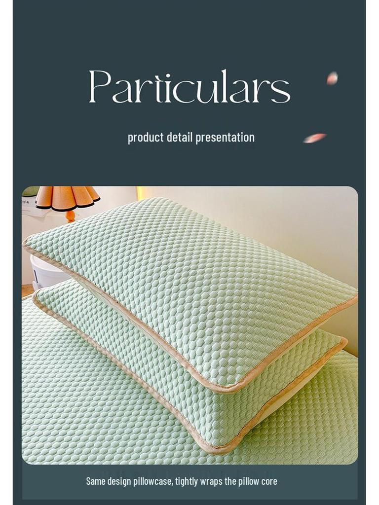 Матрас из ледяных бобов, прохладный комплект покрывал - стиль простыни на резинке для общежитий, комнат с кондиционером, ощущение ледяного шелка.