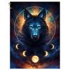 Full 5D Diy Diamond Painting Black Wolf Mosaic Embroidery Cross Stitch Home Decor Handmade Gift
