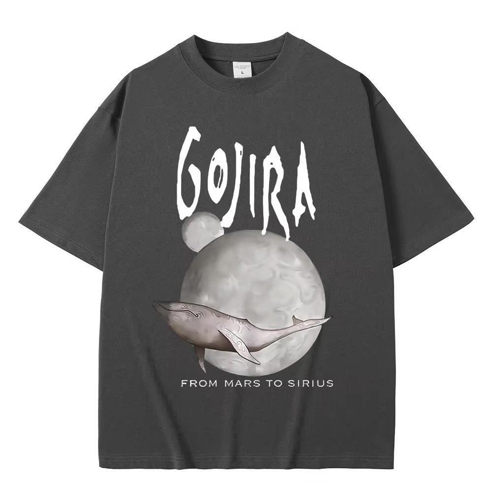 French Metal Band Gojira From Mars To Sirius Flying Whales Album Print Unisex Vintage Gothic Rock Unisex And Unisex TShirt