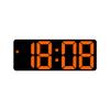 Snooze Function LED Desk Clock Temperature Display Mirror Digital Alarm Clock  Bedroom
