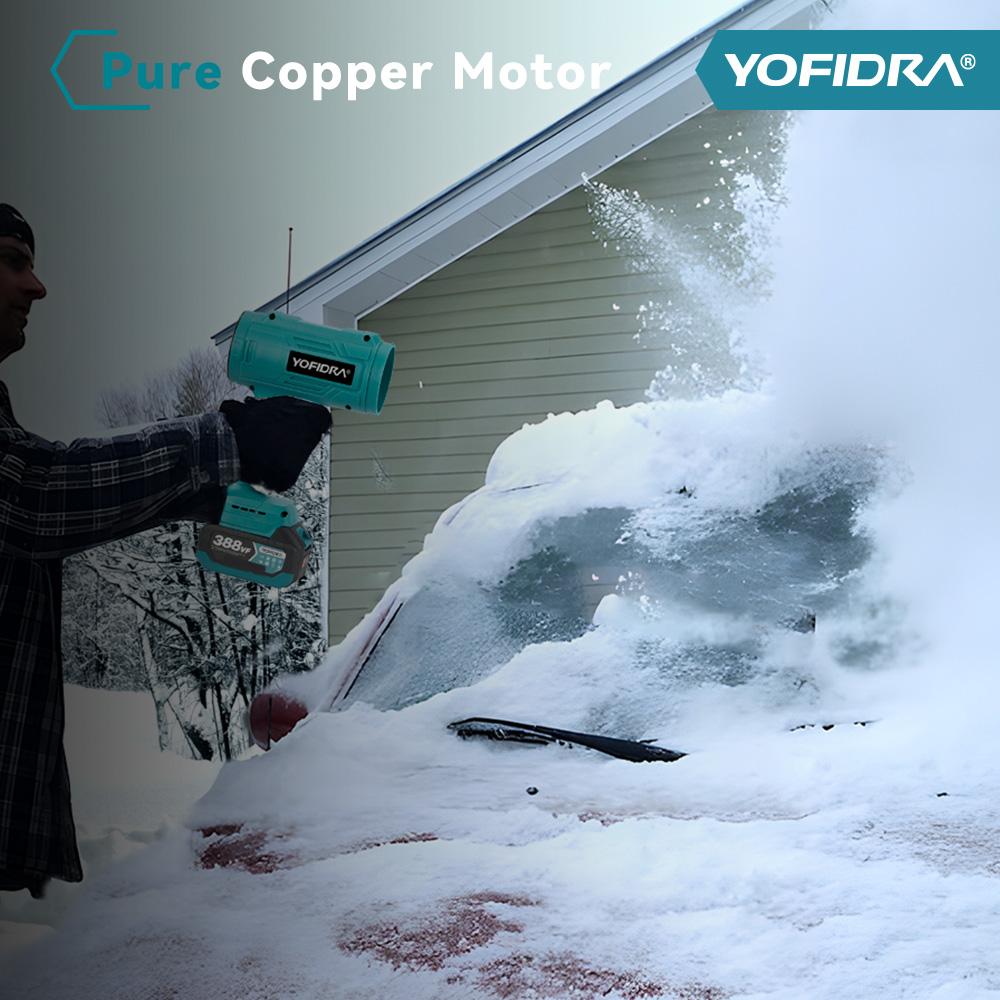 YOFIDRA Electric Blower Turbo Jet Fan Violent Air Gun Handheld Snow Car Dryer Leaf Dust Blowing Tool for Makita 18V Battery