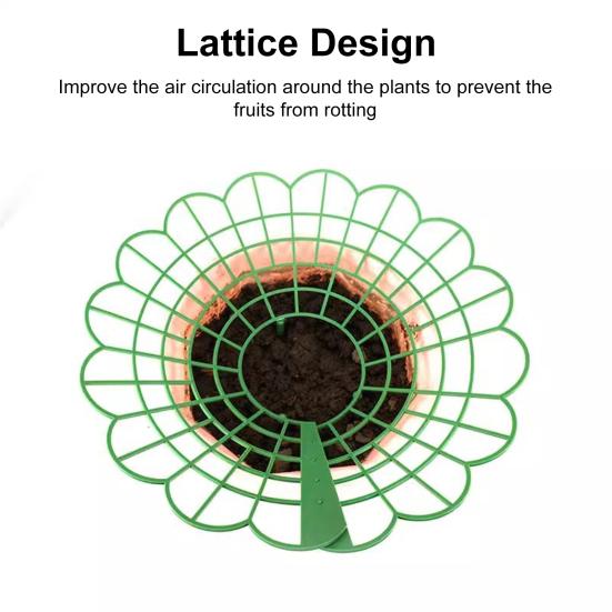Клубничная колыбель Многоразовая поддержка для клубники Решетка Вставка для кашпо Держатель для клубники Предотвращает гниение от земли Подарок для садоводов-любителей