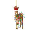 Новые Рождественские Украшения Акриловая Подвеска Петух Олень Фламинго Лев Подвеска Праздничные Украшения Рождество