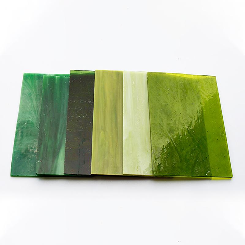 10x10cm Gradient Colors Square Glass Mosaic Tiles Stained Mosaic Stones Diy Handmade Coaster Mosaic Puzzle Making Art Wall Decor