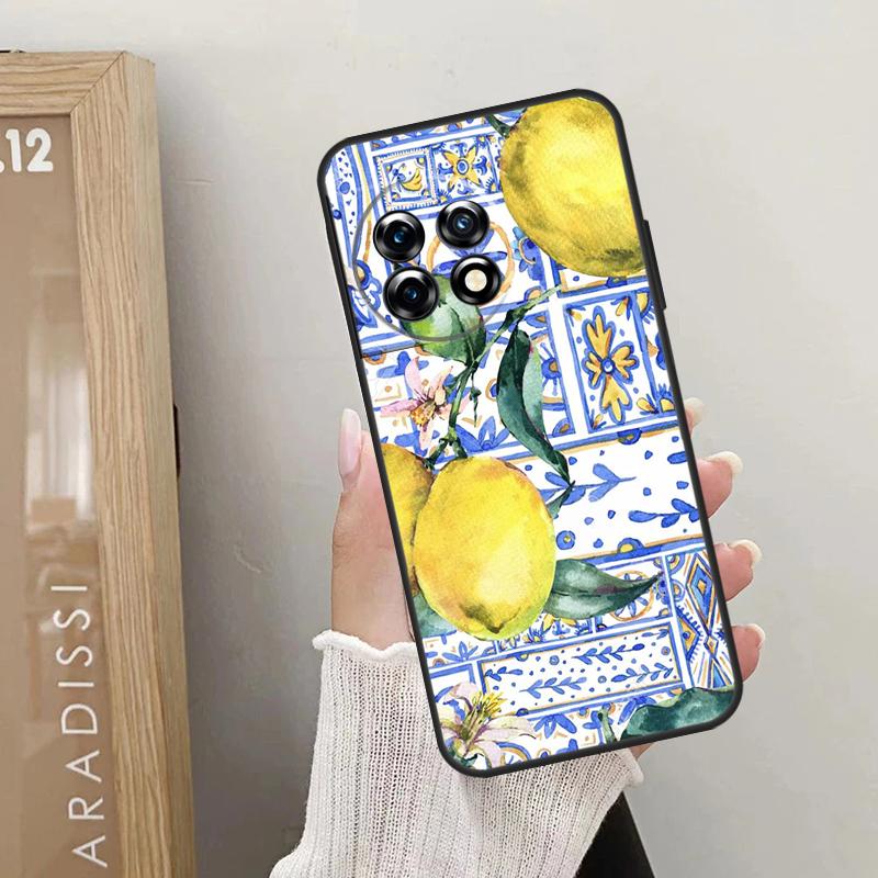 Чехол Mediterranean Lemon для OnePlus Nord CE 4 3 2 Lite 2T N10 N20 N30 OnePlus 12 11 9 10 Pro 8T 10T 12R Cover