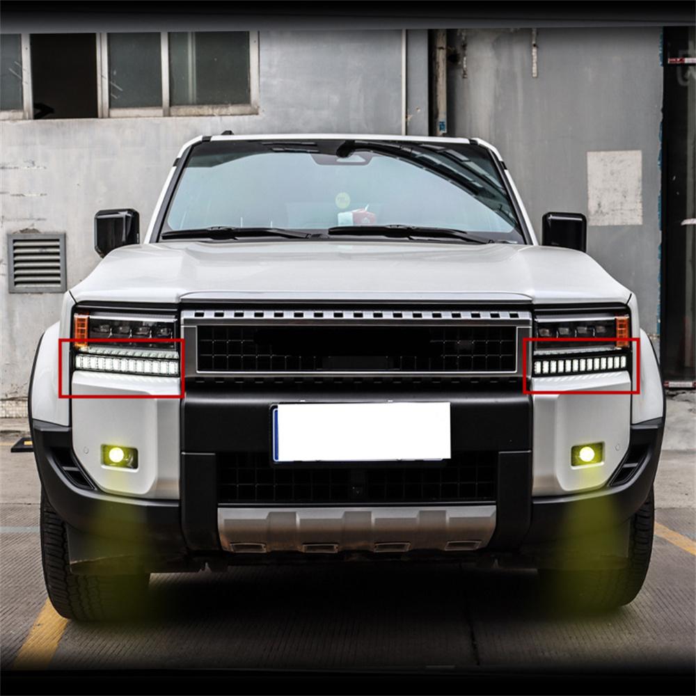 Трехцветный дневной ходовой огонь для Toyota Prado LC250 (правильно)