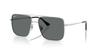 Ray-Ban ARI Sunglasses 0RB3758 SILVER / DARK GREY POLAR (Polarized, Square)
