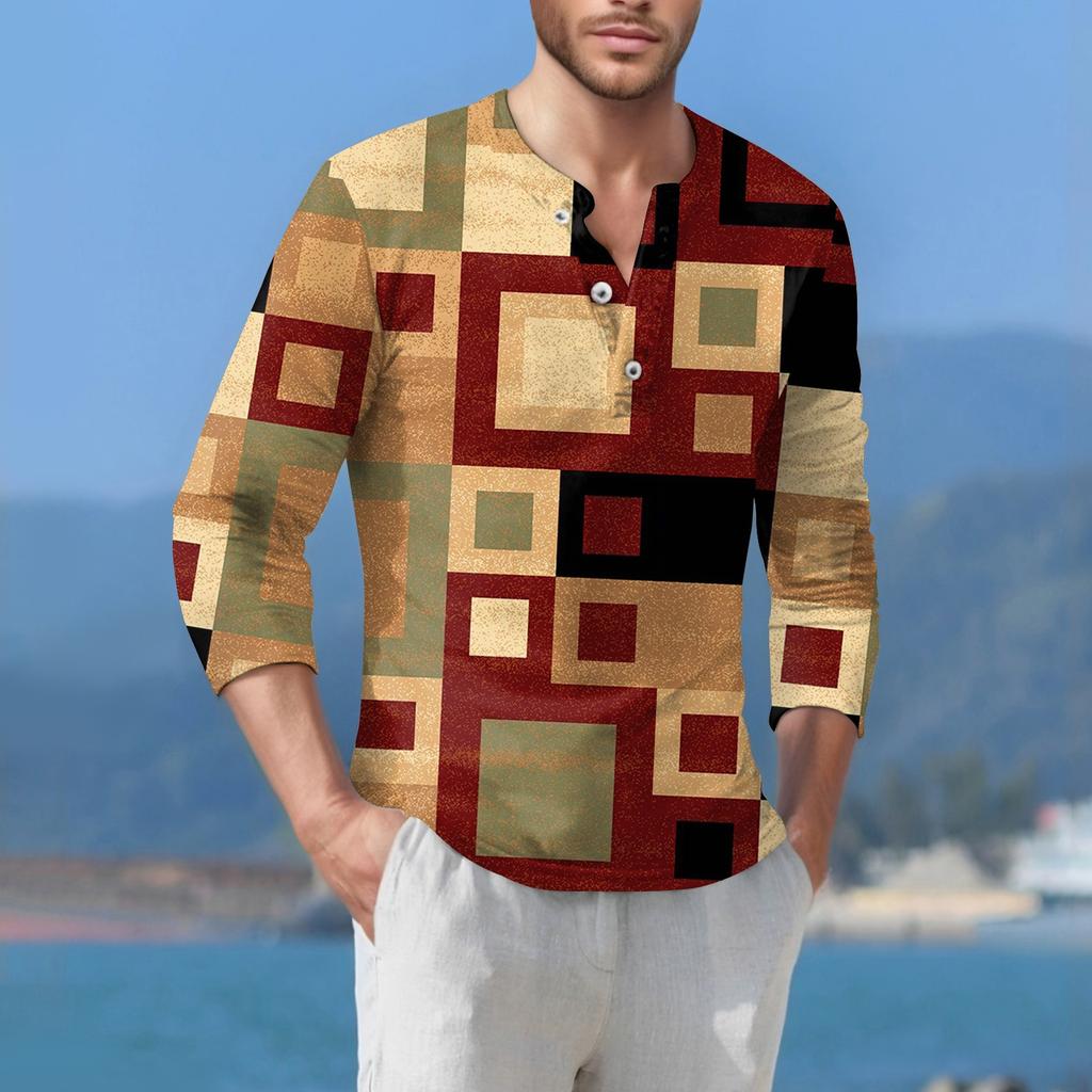 Мужская футболка уличная повседневная мода с длинными рукавами