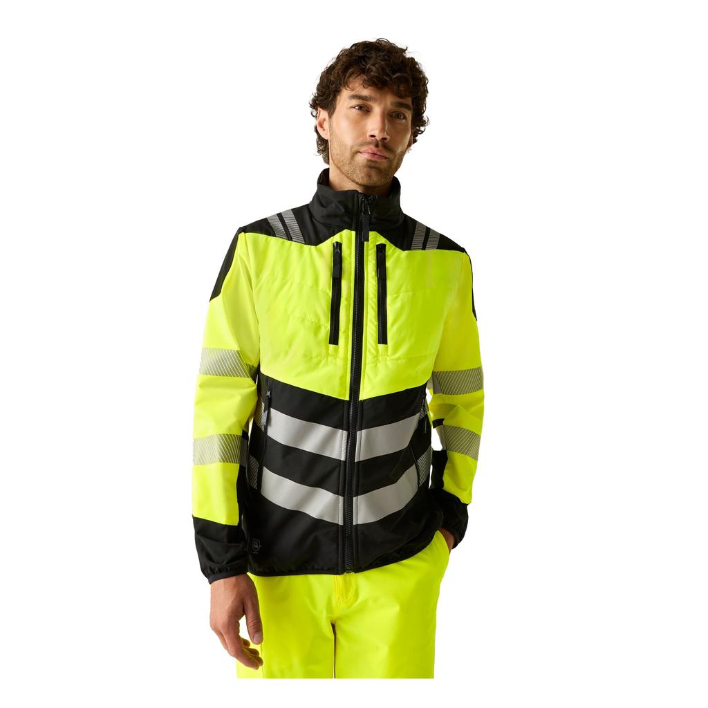 Regatta Mens X-Pro Hi-Vis Hybrid Jacket